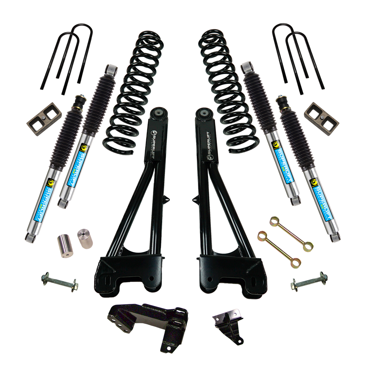Superlift K981B 4" Lift Kit - 08-10 F250/F350 4WD - Dsl w/ Replacement Radius Arms w/ Bil Shocks