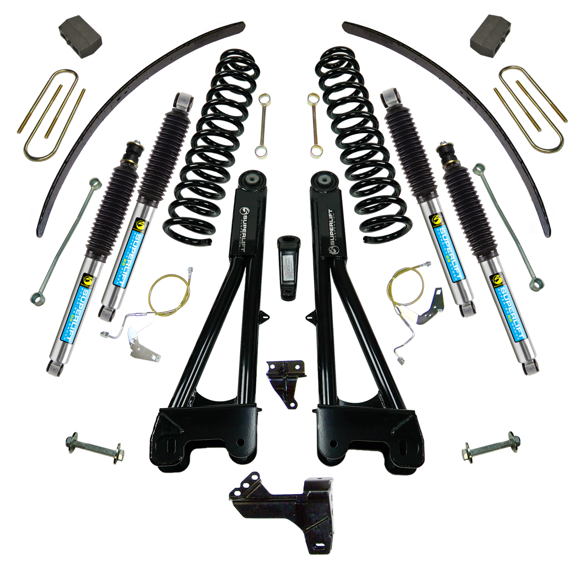 Superlift K983B 6" Lift Kit - 08-10 F250/F350 4WD - Dsl w/ Replacement Radius Arms w/ Bil Shocks