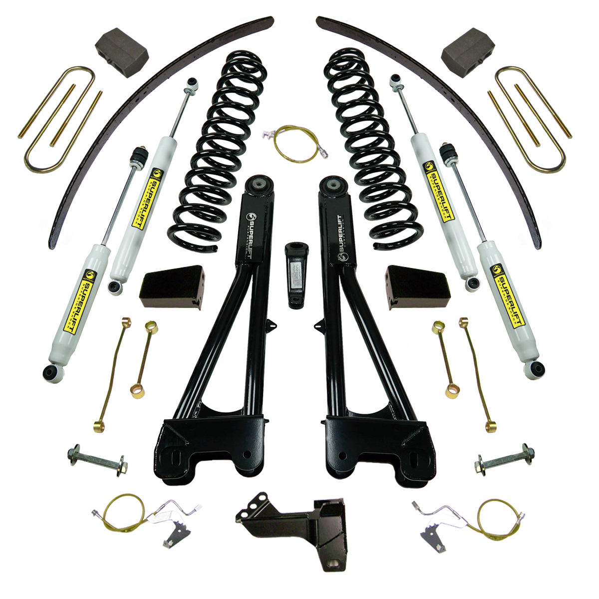 Superlift K985 8" Lift Kit - 08-10 F250/F350 4WD - Dsl w/ Replacement Radius Arms w/ SL Shocks