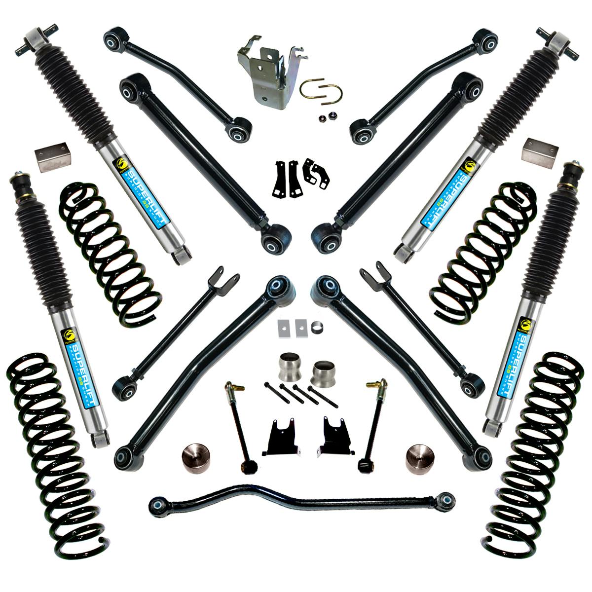 Superlift K996B 4" Lift Kit - 07-18 Wrangler JK - 2-door - w/ Reflex Ctrl Arms & Bilstein Shocks