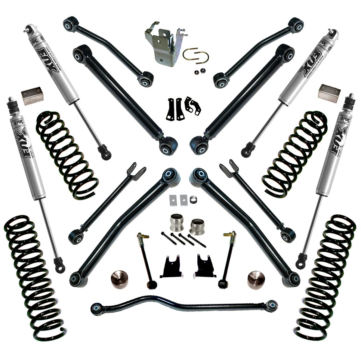 Superlift K996F 4" Lift Kit - 07-18 Wrangler JK - 2-door - w/ Reflex Ctrl Arms & FOX Shocks