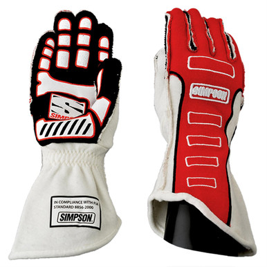Simpson Competitor Glove Large Red Outer Seam 21300LR-O