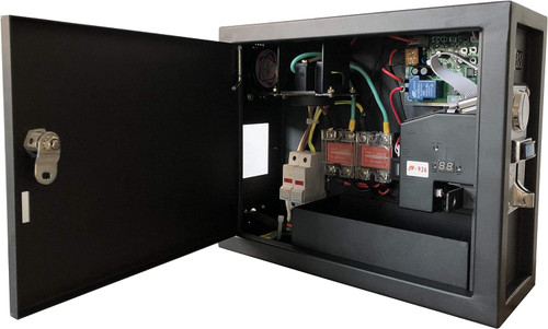 Coin Operated Timer Control Box with NEMA 14-30R Receptacle 4 Prong 220V for US & Canada Dryer Power Plug 3 Pole 3 Wire, Use for Vending Machine, Gaming Machines, Massage Chairs, PCs
