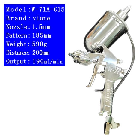 W77A W-101A W-71A 1.5mm Tip Professional Spray Paint Gun Gravity Agitator Spray Gun W-77A W71A Pistol With Mixing Spray Gun