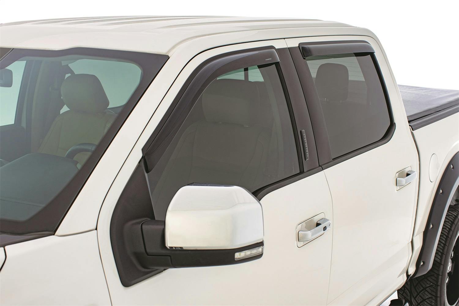 Stampede Automotive Accessories 6443-2 Tape-Onz Sidewind Deflector 4 pc, Smoke