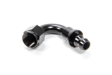 #8 120 Degree Hose End Push Lock HF-12008BLK