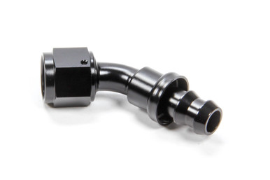 #8 45 Degree Hose End Push Lock HF-14508BLK