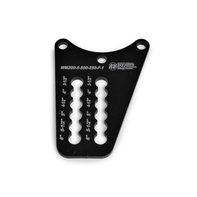 Wehrs Birdcage Plate Bottom Double Row 1/2in Holes WEHWM200-5-500-250-F-1