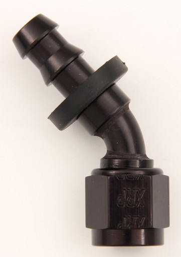 XRP #4 45 Deg Push-On Hose End Black XRP234504BB