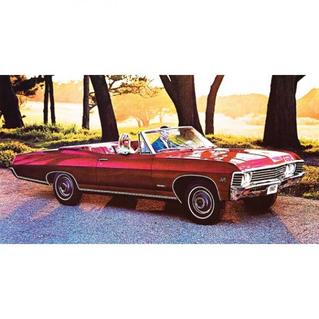 Full Size Chevy Bench Seat Covers, Strato, Impala SS Convertible, 1967
