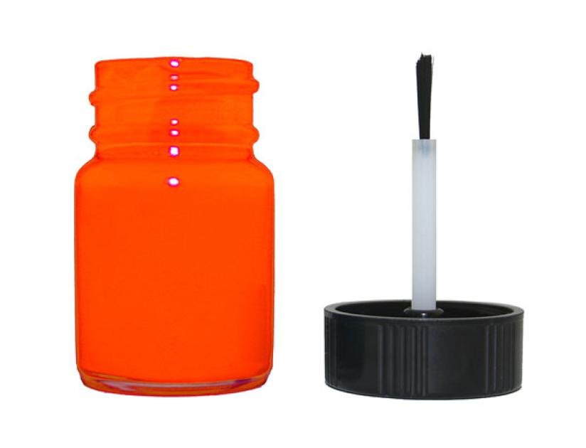 Whitegauges Fluorescent Orange Instrument Cluster Needle Paint Bottle with Brush NP-ORG-1413