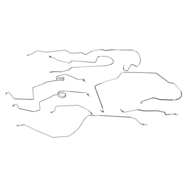 F-150 Truck Power Disc Brake Line Set, Short Bed, 4x4, Stainless Steel, 1976-1979