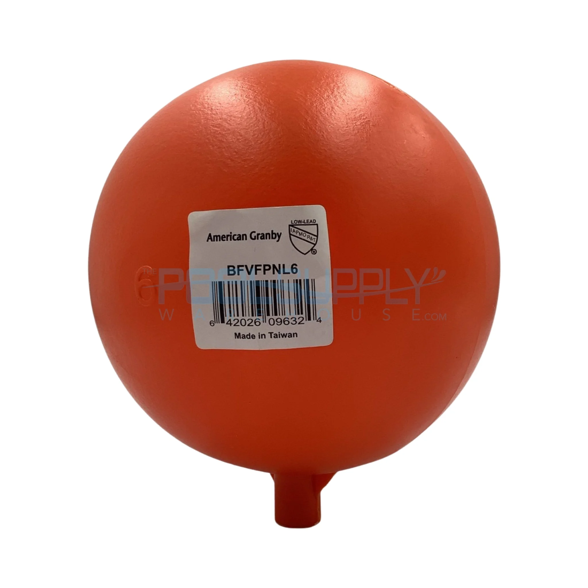 American Granby Co 6″ Orange Plastic Float – BFVFPNL6