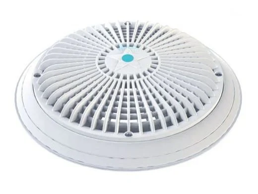 AQUASTAR POOL PRODUCTS 10″ White Round Star Sumpless Suction Outlet Cover with Universal Adapter