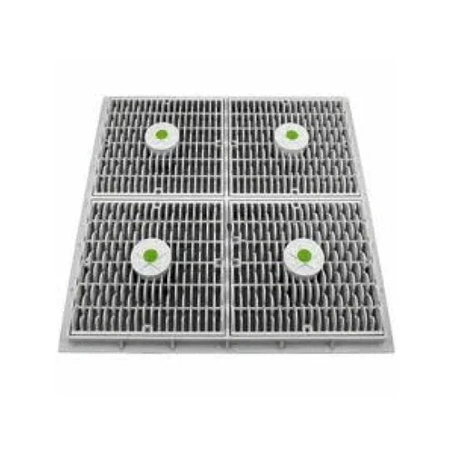 AQUASTAR POOL PRODUCTS WAV18WR101 18″ Square Wave Anti-Entrapment Suction Outlet Cover White