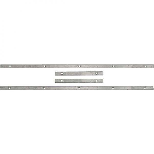 Model A Ford Rear Floor Pan Spring Hump Strap Set - Town Sedan & Victoria & Deluxe Phaeton & Convertible Sedan - 4 Piece Set