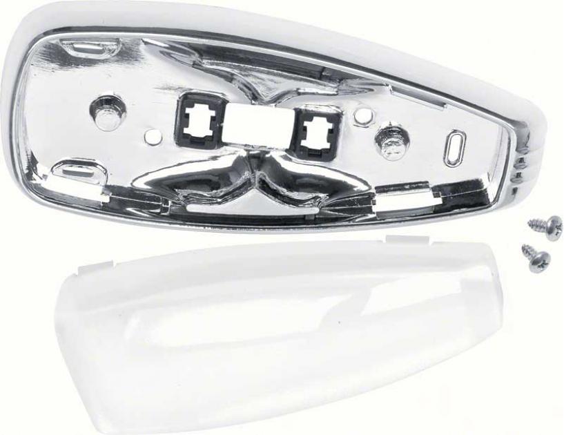 Redline Restomotive 1960-1970 GM Car Dome Light Lens Kit Without Harness