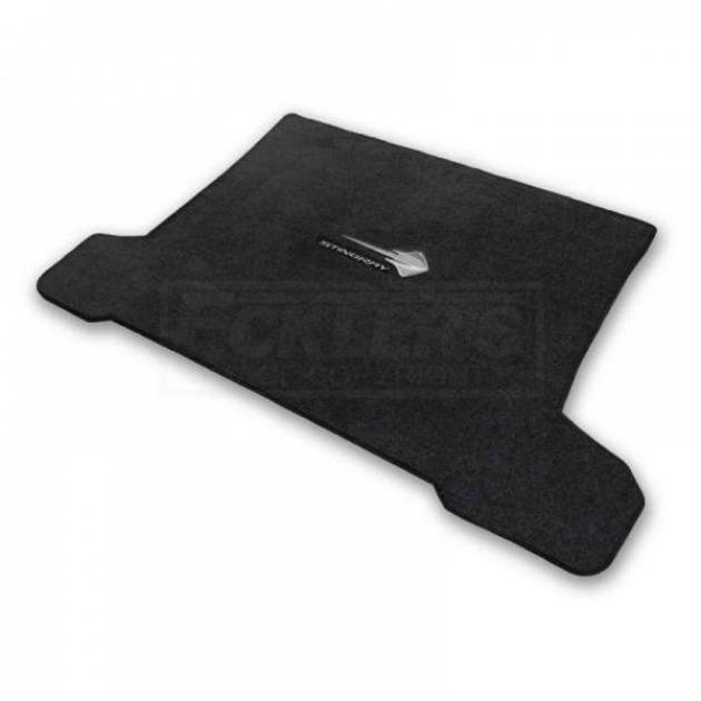 Lloyd Mats, Black Cargo Mats, Stingray Logo With Stingray Script| V0706127-127 JET Stingray Corvette Convertible Only 2014-2017