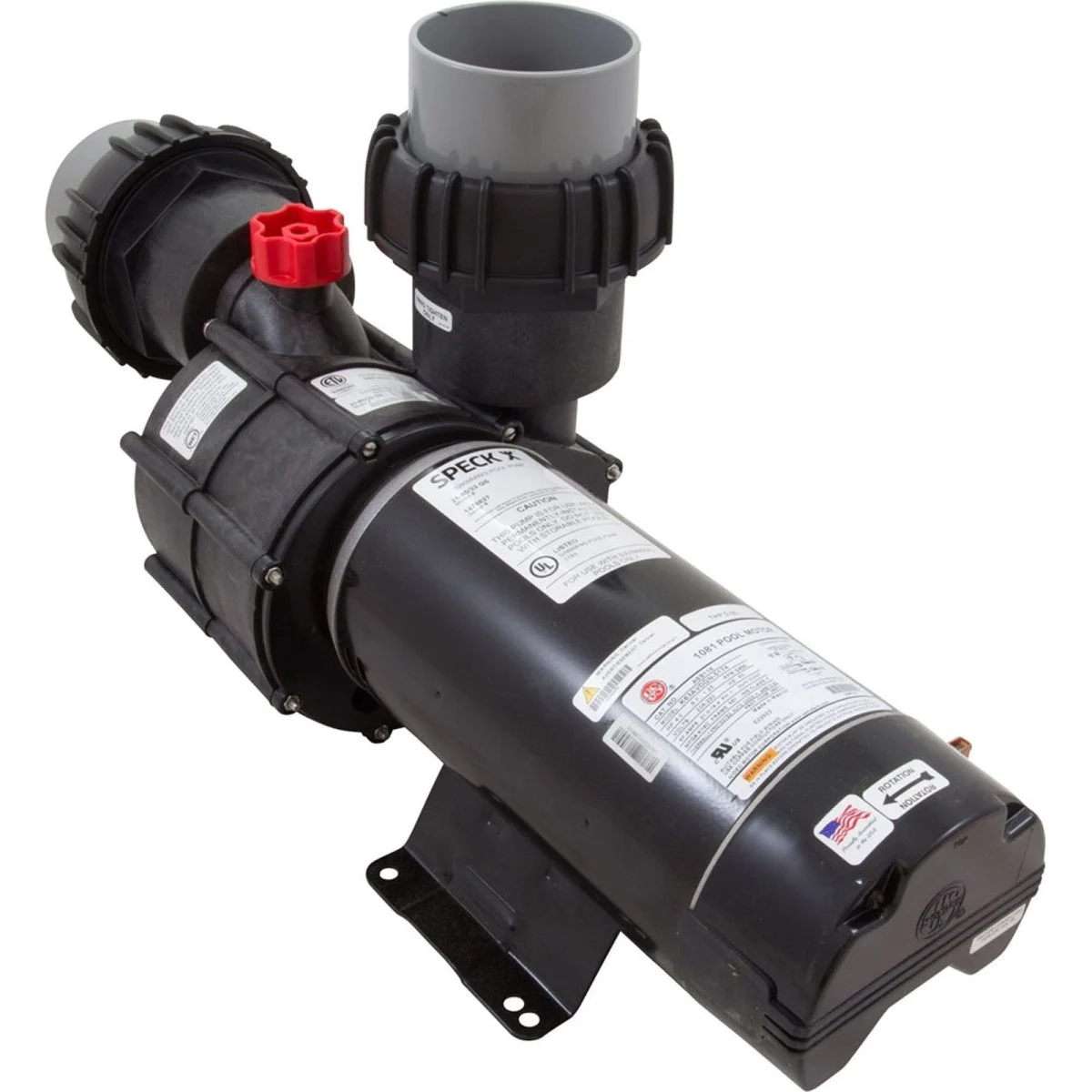 BaduStream II SwimJet System with Square Cover 2 Jets 4HP 1 PH SS484-2400M-1SW