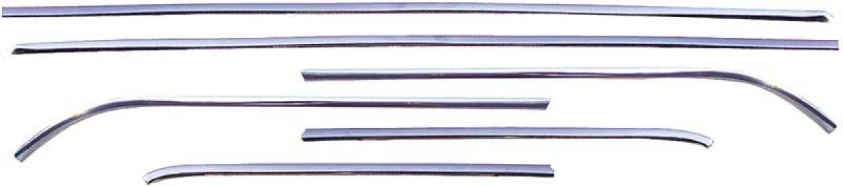 1968-72 Chevy II, Nova, Ventura, Roof Drip Molding Set, 6 Piece Set