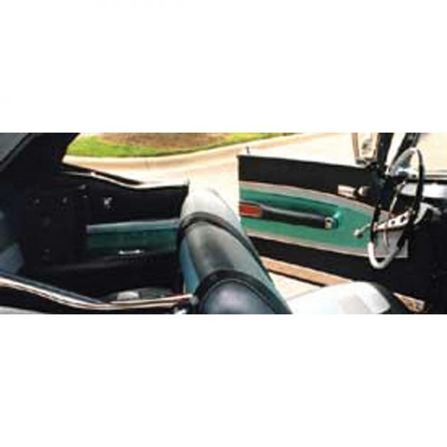 Full Size Chevy Anodized Aluminum Inserts, Interior Door & Rear Quarter Panel, Hardtop & Convertible, 1958