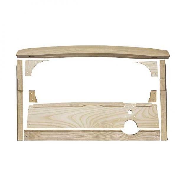 Body Wood - Rear Window Wood Assembly - Ford 3 Window Coupe