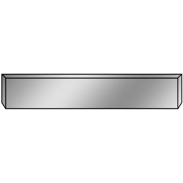 BESTfit Chrome 20 Inch Texas Bumper, 10 Gauge W/ Boxed Ends & Mount Plates For Kenworth W900B, W900L