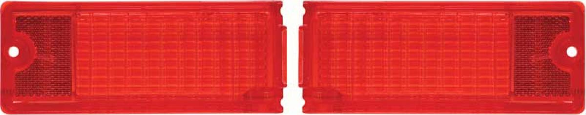 1968-69 Chevy II, Nova, Rear Tail Light Lens, RH & LH, Pair