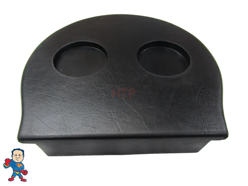 Black Spa Filter Cover with Dual Cup Holder 25702-204 – 10″ x 11″ Dimensions
