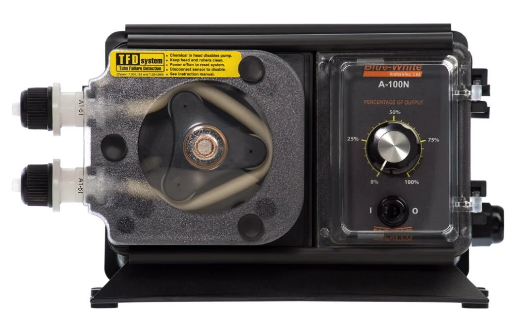 Blue-White Industries FLEXFLO Peristaltic Metering Pump with Analog Timer 115V 60HZ