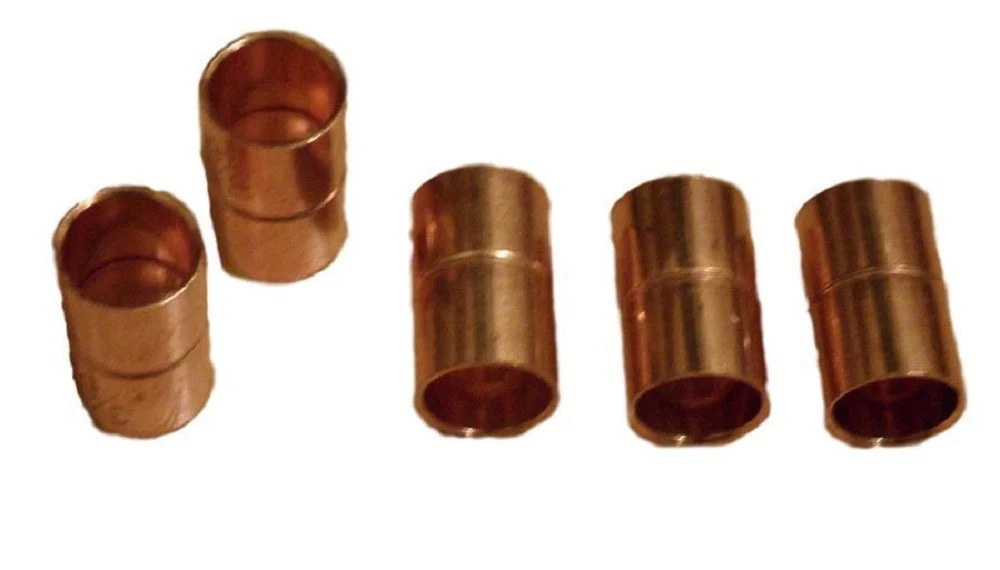 Bramec 10154 Lot of 5 Copper Coupling for Copper Tubing 3/8″ OD 1/4″ ID W01009