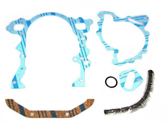 Gasket Set, Crankcase Front End Cover / Timing Cover, Fel Pro, Rope Seal