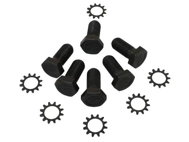 Flywheel to crankshaft Fastener Kit, 12-pc, OE Correct AMK Products reproduction