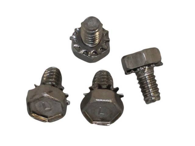 Bellhousing Front cover Plate Fastener Kit, 4-pc, OE Correct AMK Products reproduction