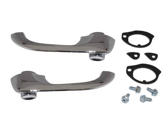 Outside Front Door Handle Assembly Set, GM Licensed Reproduction