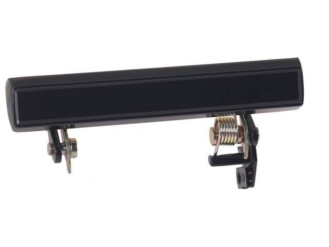 Outer Door Handle, RH / Passenger Side, black finish, reproduction