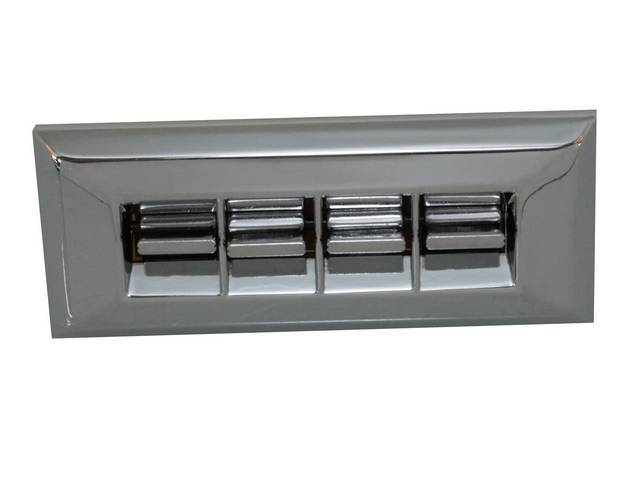 Power Window Control Switch and Bezel / Escutcheon Assembly, 4 button w/ square corner bezel, reproduction