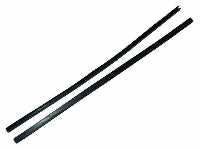 SEAL SET, Quarter Window Channel, installs between chrome channel and quarter window glass, 15.4 inch length, reproduction