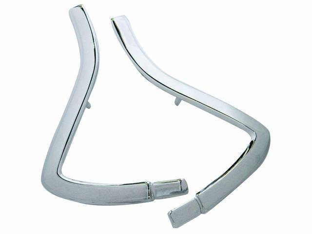 MOLDING SET, Vinyl Top Trim, upper rear quarter to filler panel corner, (2), does not incl hardware, Repro