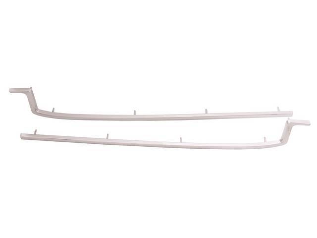 Radiator Grille Panel / Header Molding Set, die-cast, chrome finish, reproduction