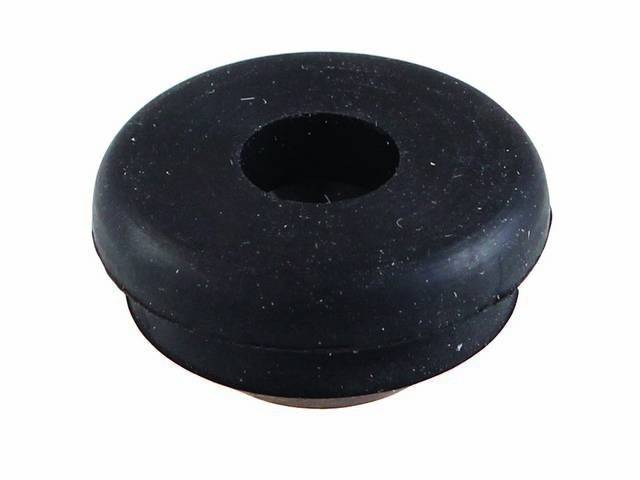Plug, Floor Pan / Underbody Drain Hole / Quarter Wheelhouse / Rear Quarter Rear Lower Corner Filler / Body Lock Pillar Inner Lower Panel / Rear Compartment / Trunk Pan Drain Hole, Rubber, reproduction