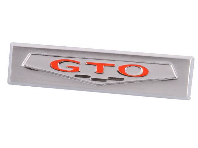 *GTO* Front Door Trim Pad / Panel Name Plate / Emblem, reproduction