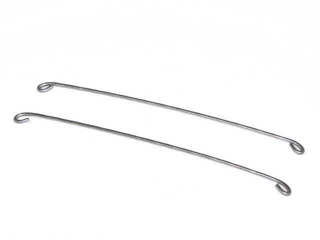 Listing Rod Set, Front Bucket Seat, does both buckets, (2) incl cut and bent rods to replace damaged or rusted originals, US-Made reproduction