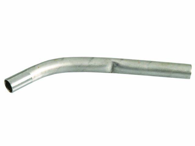 TUBE, Engine Oil Dipstick, Lower tube inside oil pan (not seen from outside when pan is installed), 37 degree bend on one end, stainless steel repro