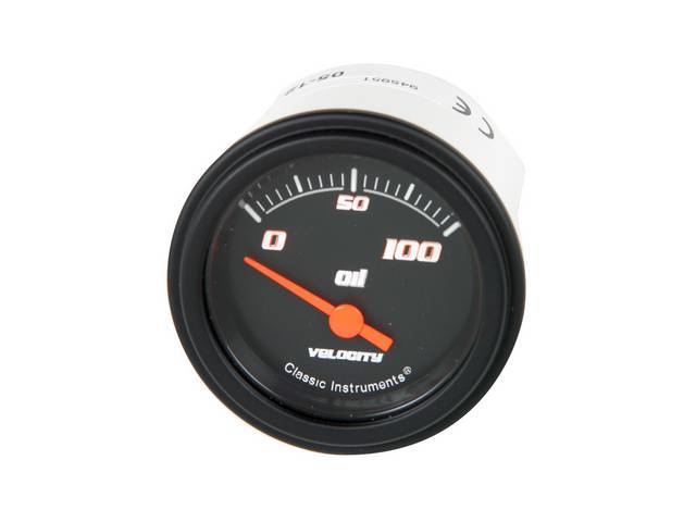 Gauge, Oil Pressure, Classic Instruments, Velocity Black Series