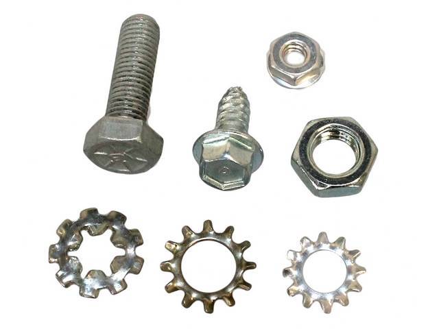 Battery Cables Fastener Kit, 8-pc, OE Correct AMK Products reproduction