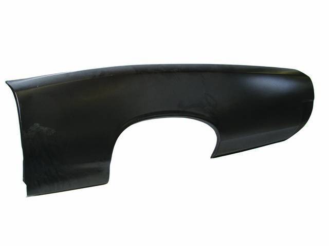 LH / Driver Side Full Face Quarter Panel Repair, 23 gauge steel, reproduction