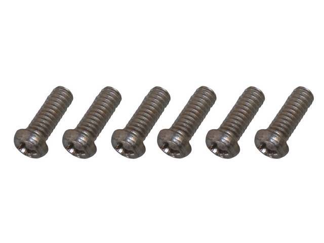 Head Light Retaining Ring Fastener Kit, 6-pc, OE Correct AMK Products reproduction