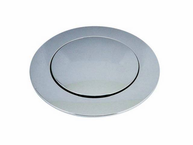 Horn Cap, Steering wheel custom billet aluminum chrome plated, Large cap