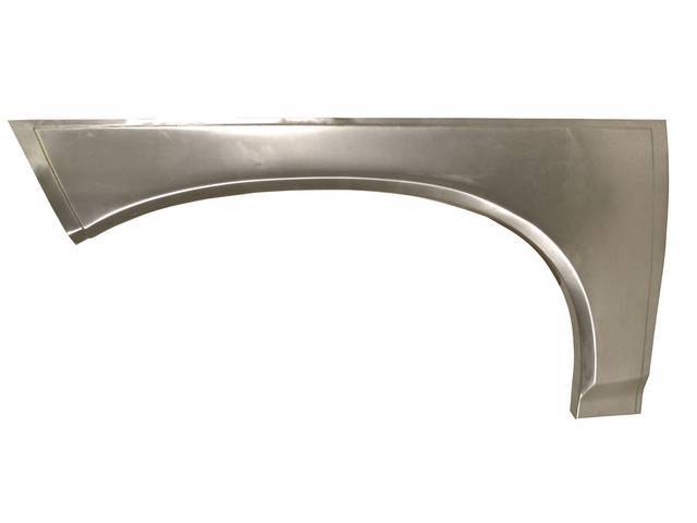 REPAIR PANEL, Lower Quarter and Wheel Flair (Front Lower Half) , RH, 35 inch length x 18 1/2 inch height, 21 gauge metal, repro
